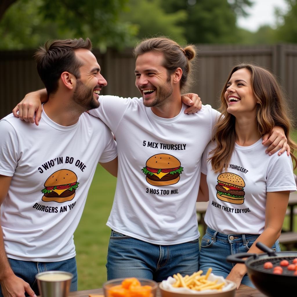 Burger Design Funny Food Tee Shirts