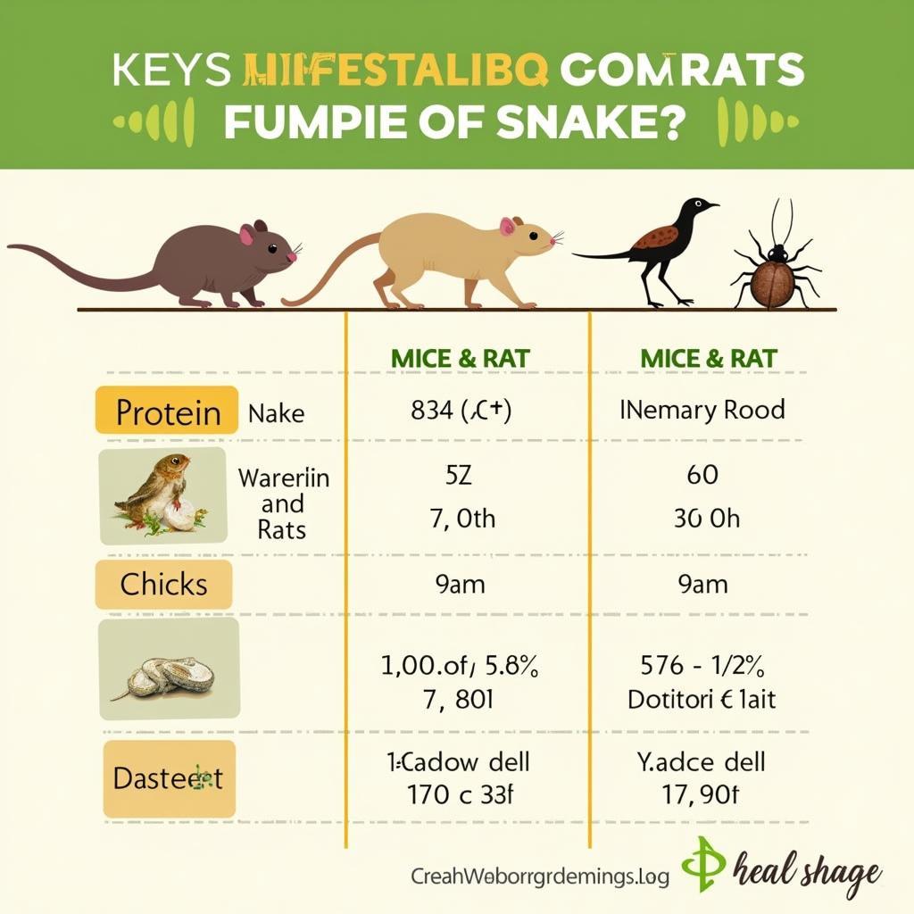 Fuzzies Snake Food Nutritional Comparison