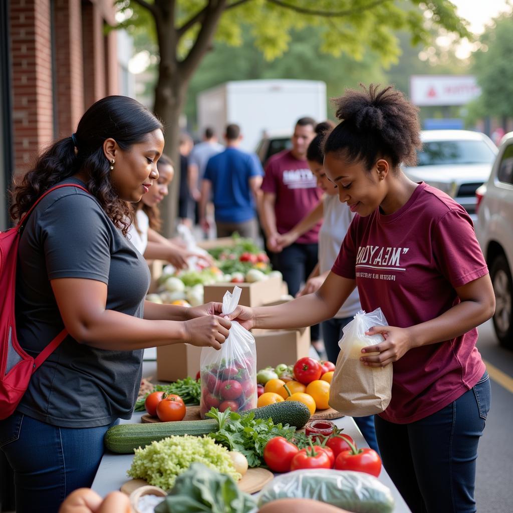 Food Distribution Event at the Galveston County Food Bank