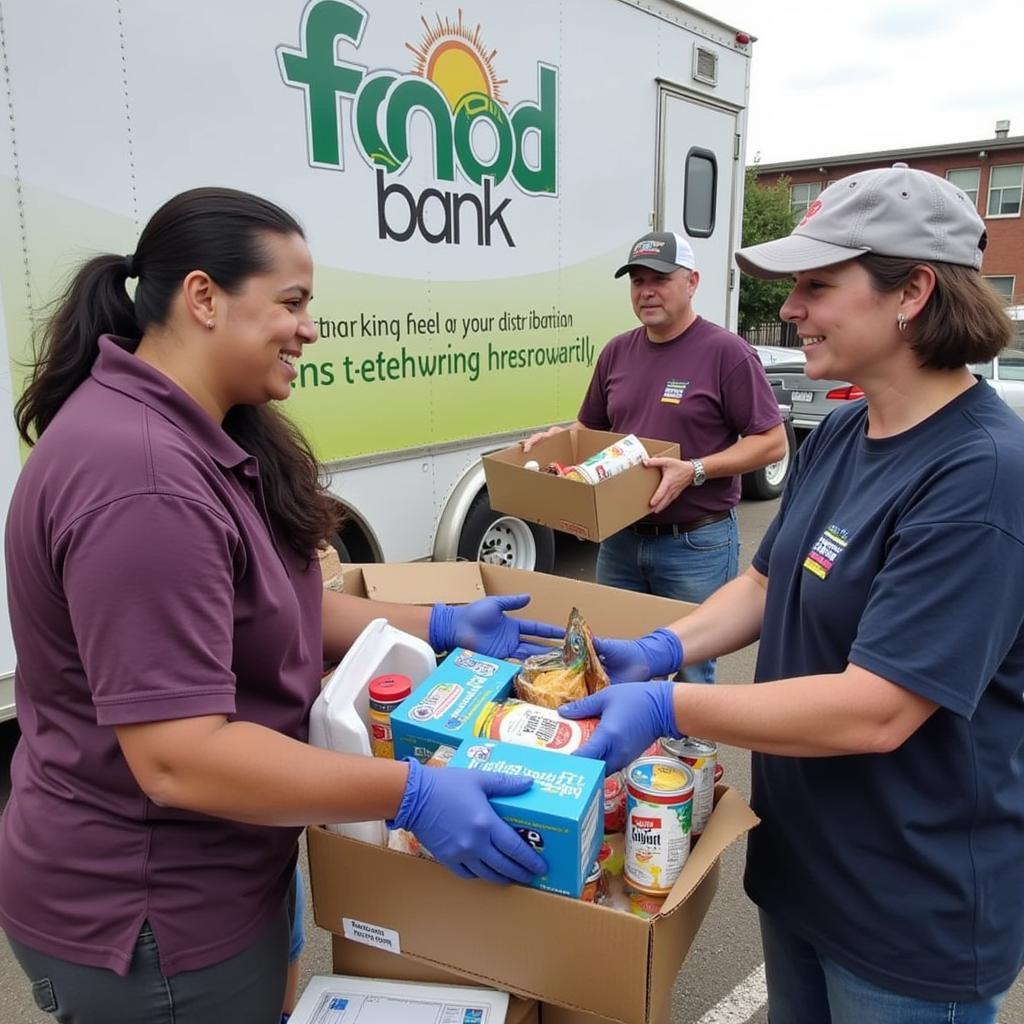 Galveston County Mobile Food Bank Distribution