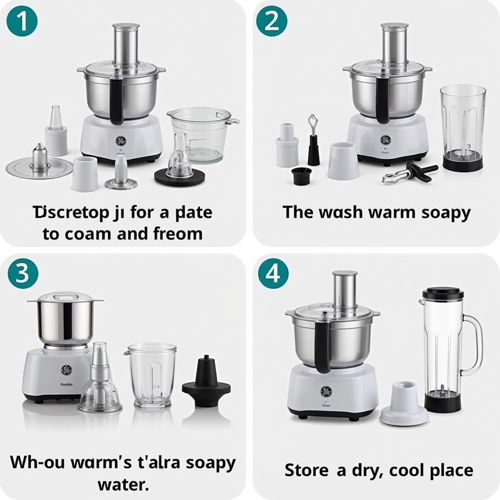 GE Food Processor Cleaning and Storage