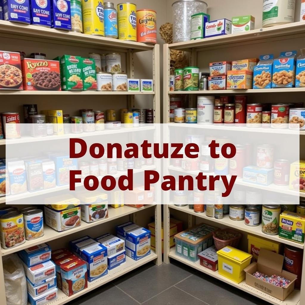 Food donations at the Geary County Food Pantry