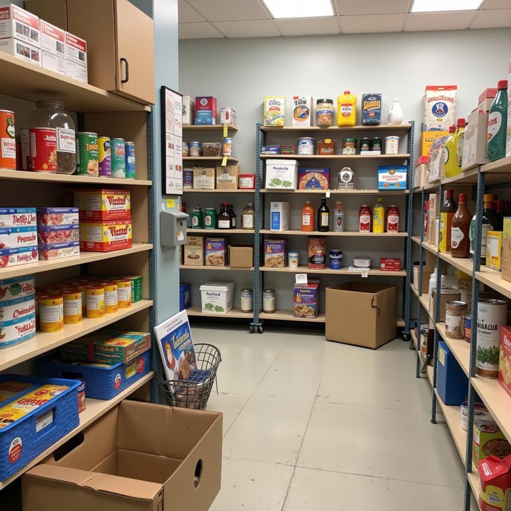 Interior of the Geary County Food Pantry