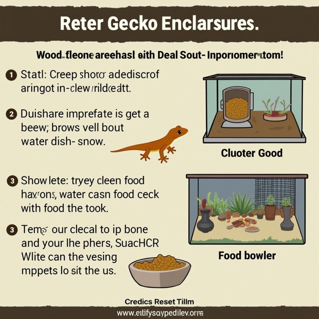 Essential Supplies for a Gecko: Water Dish and Food Bowl