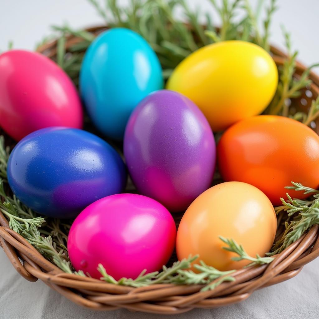 Vibrant Egg Dye Colors with Gel Food Coloring