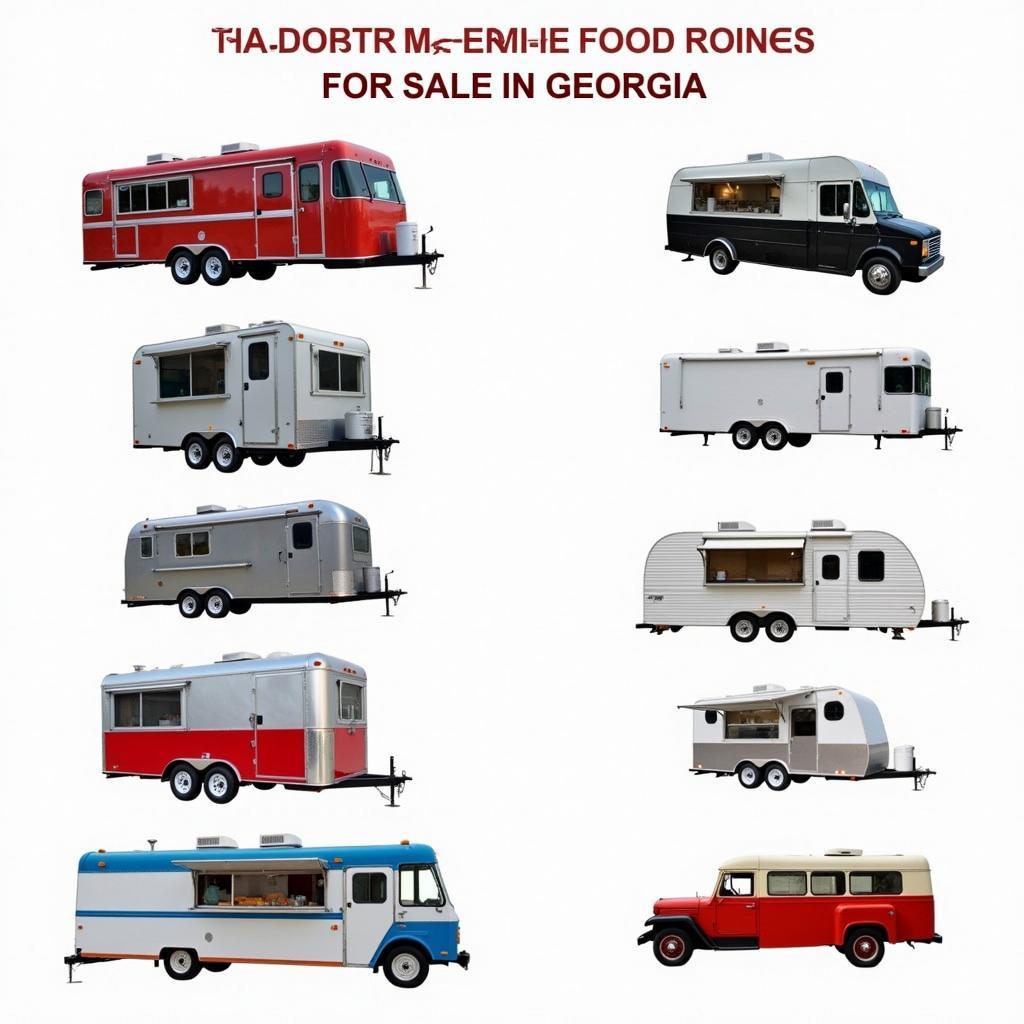 Various Food Trailers for Sale in Georgia