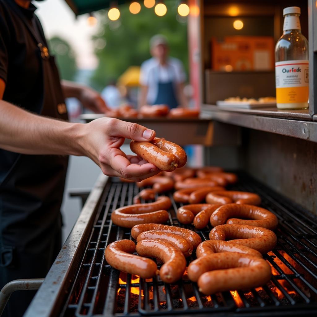 German Food Truck Serving Authentic Bratwurst