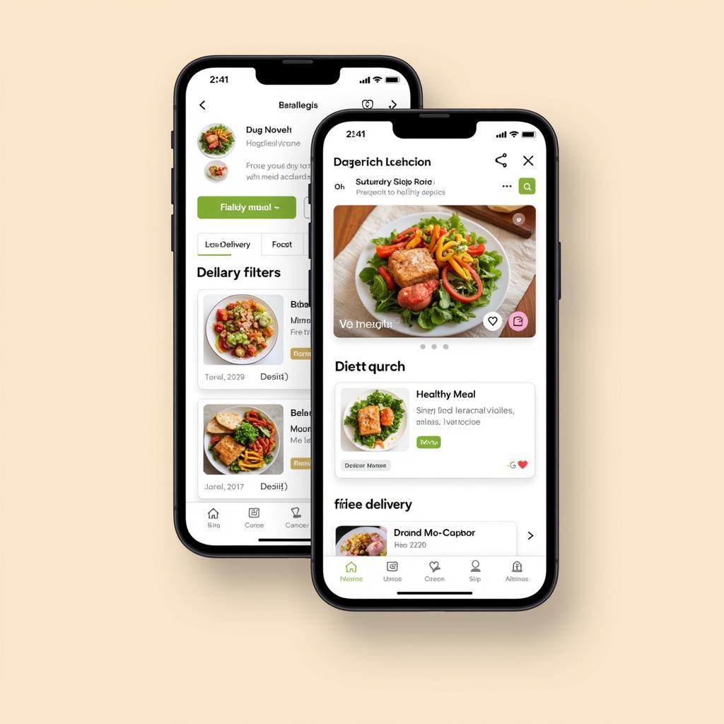 Ordering Get Well Food on a Delivery App