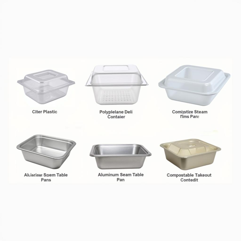 Variety of GFS Food Containers