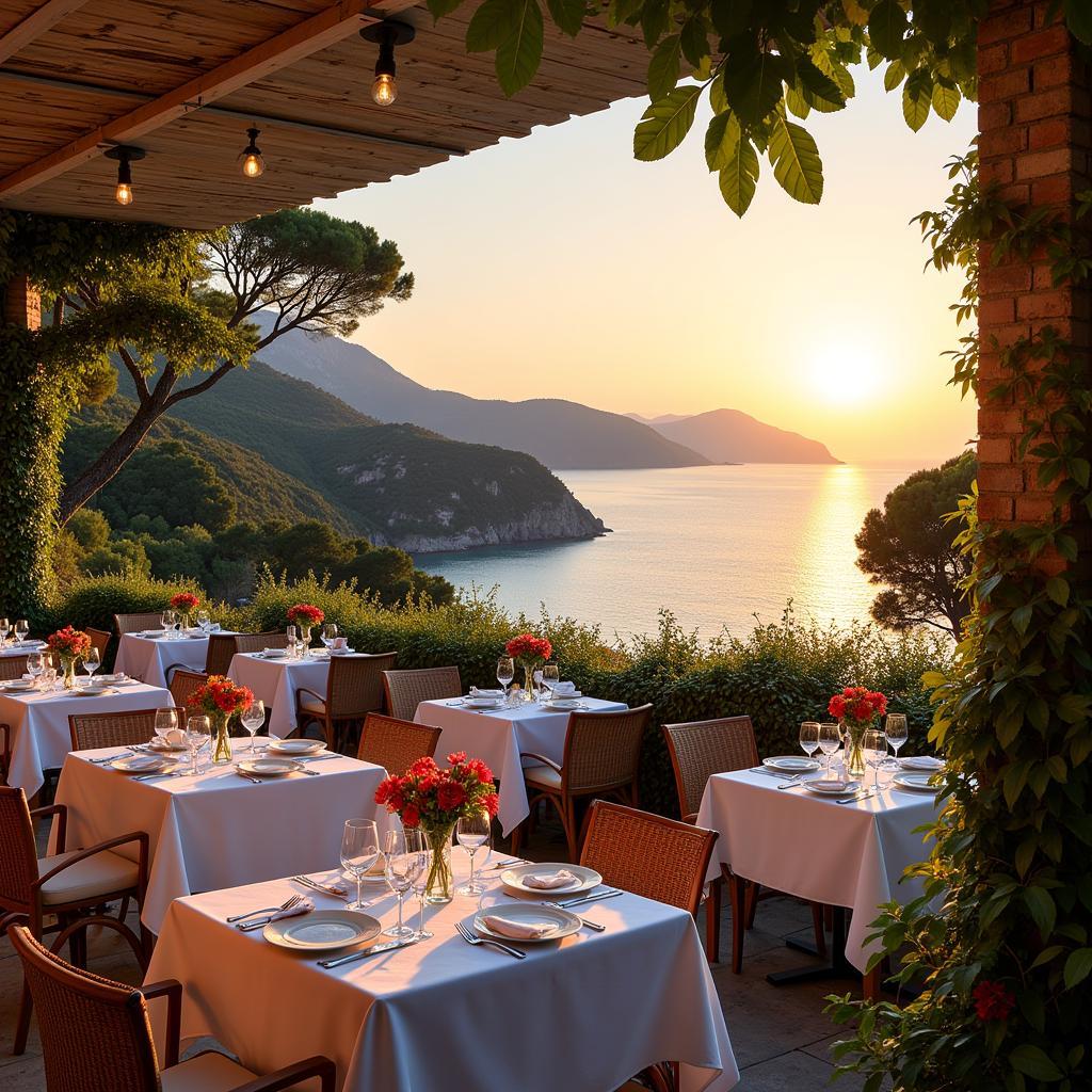 Dining with an Ocean View on Giglio Island