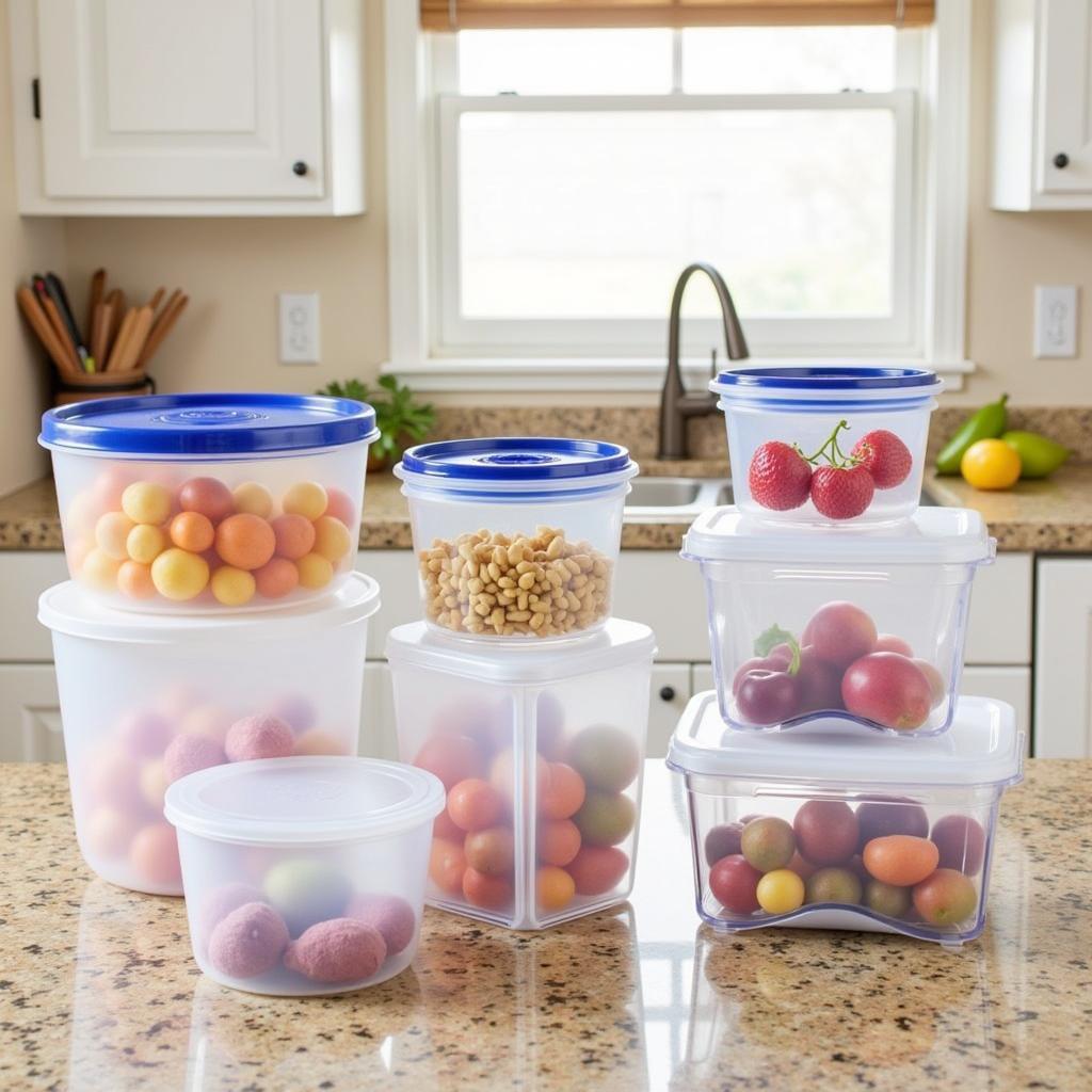 Glad Food Storage Containers in Various Sizes and Shapes