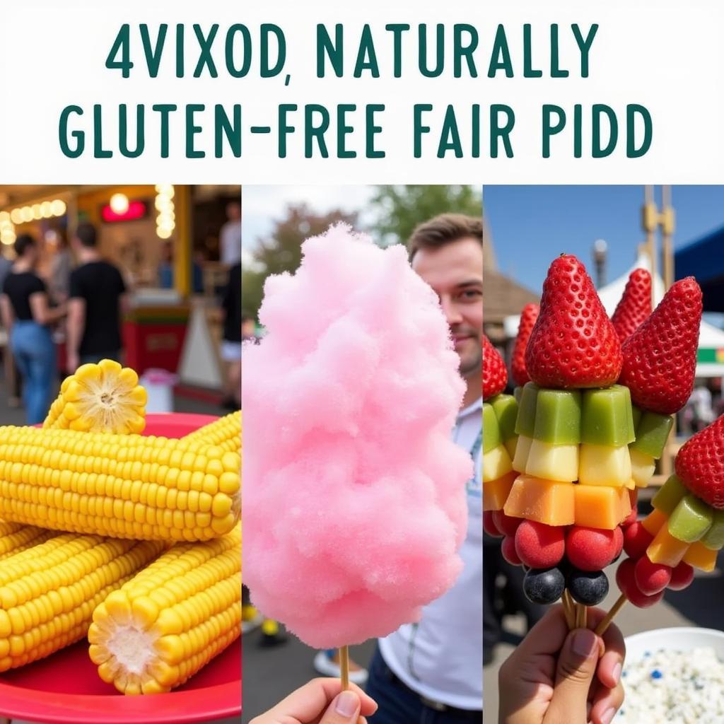 Gluten-free options like corn on the cob and cotton candy