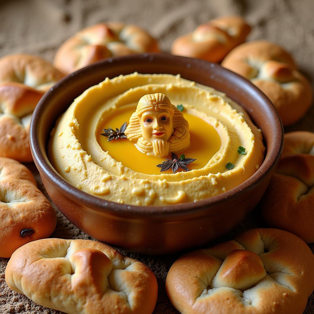 Golden Idol Hummus and Pita Bread