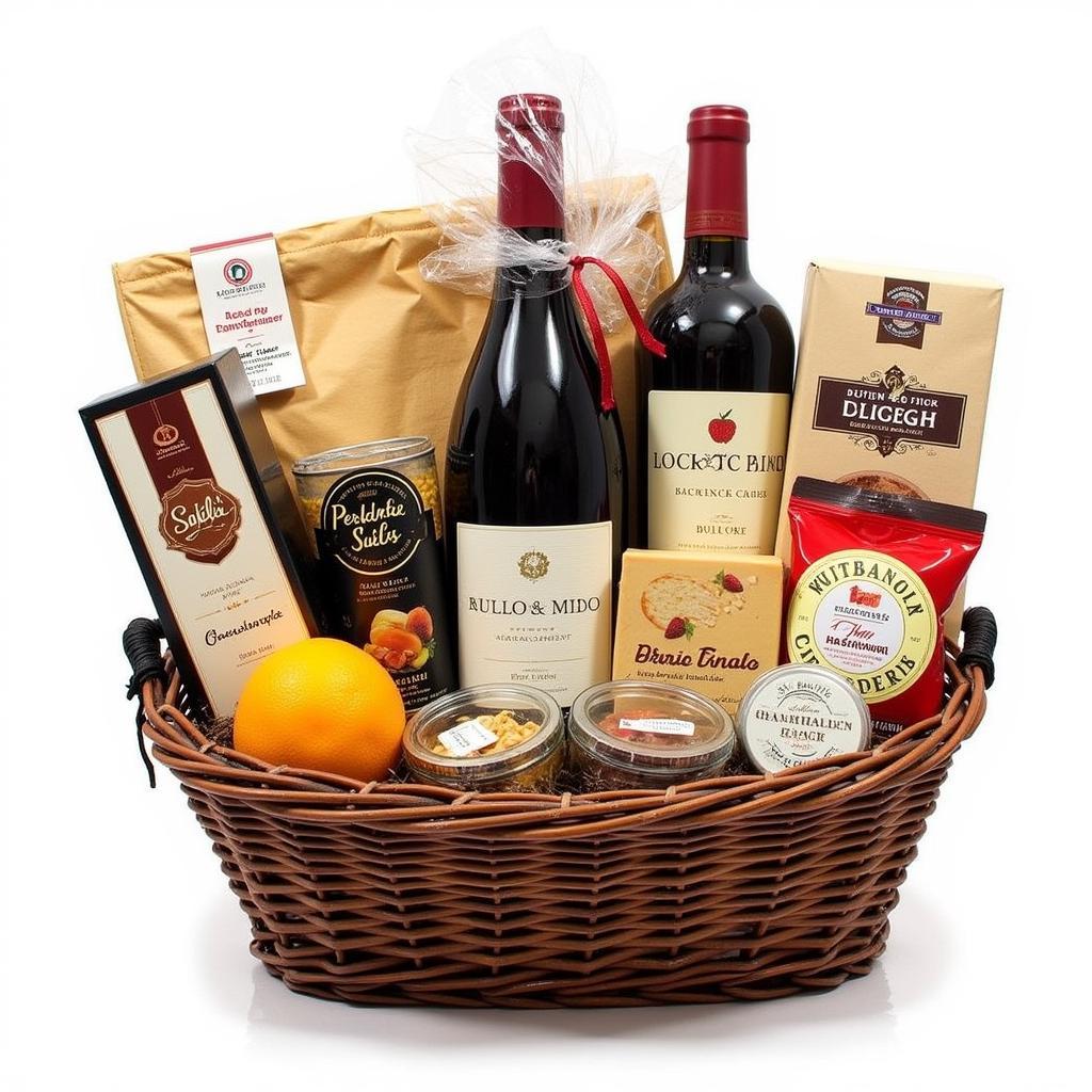 Gourmet Food and Drink Gift Basket