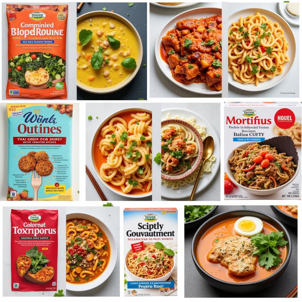 Variety of Gourmet Packaged Meals