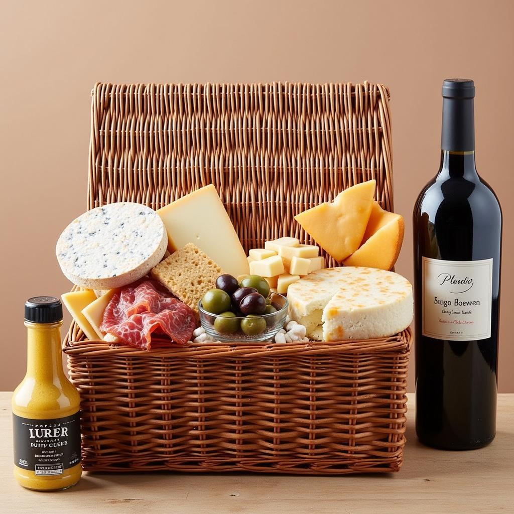 Gourmet Savory Food Basket for Men