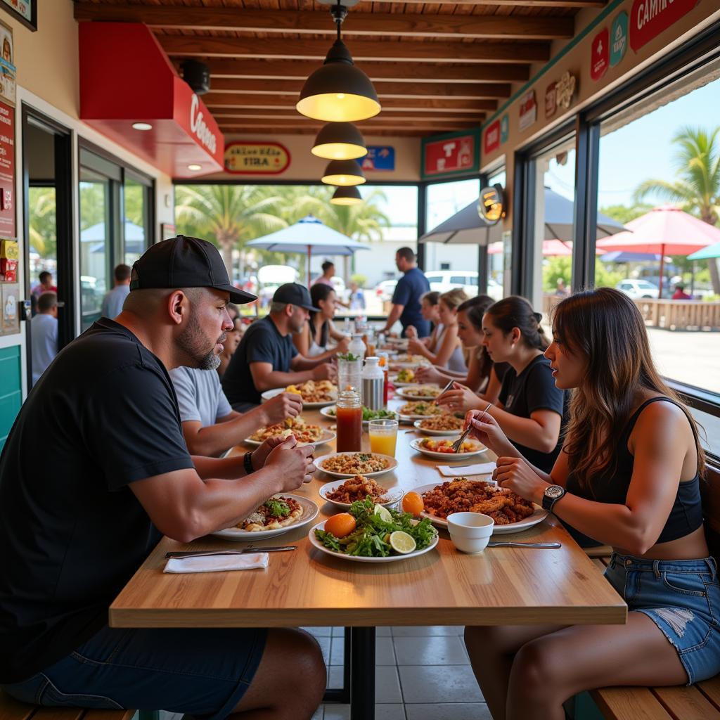 Local Caymanian Fast Food Restaurant