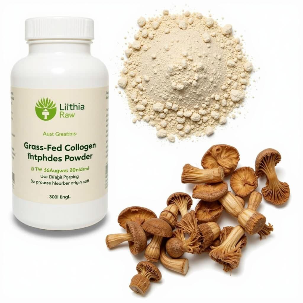 Grass-Fed Collagen Peptides and Functional Mushrooms