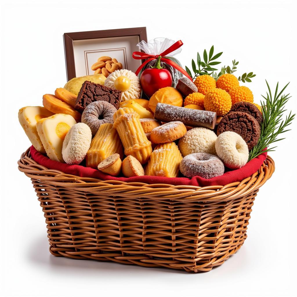 Assortment of Greek Desserts in Gift Basket