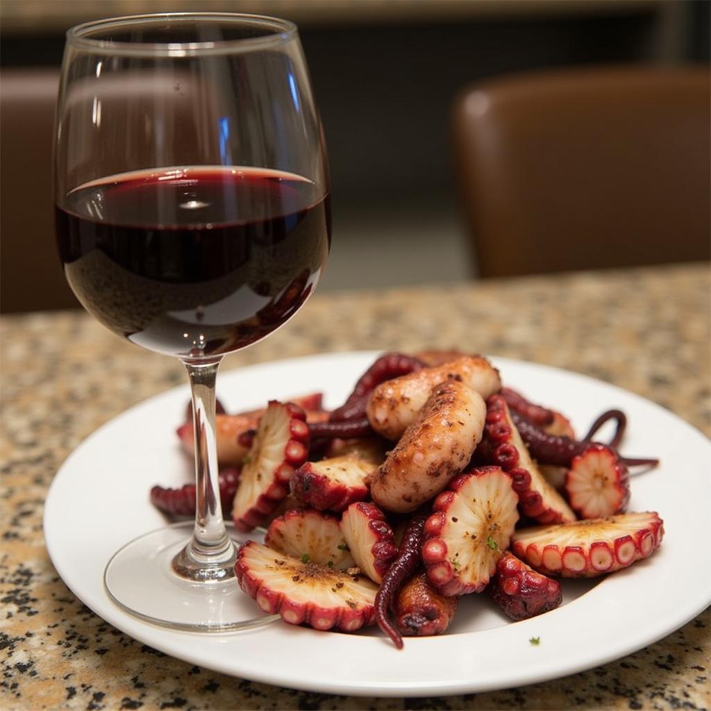 Grilled Octopus with Red Wine