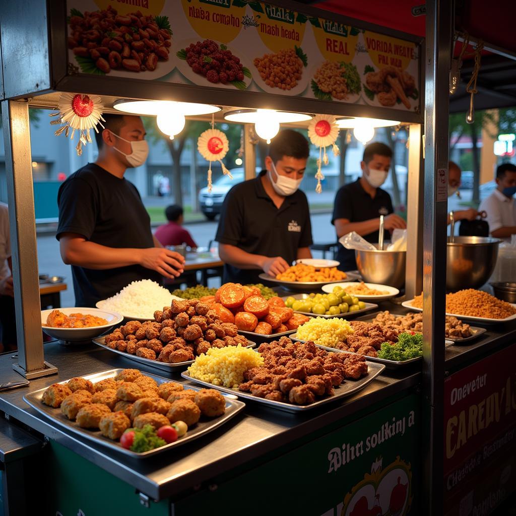 Halal Asian Food Street Vendor