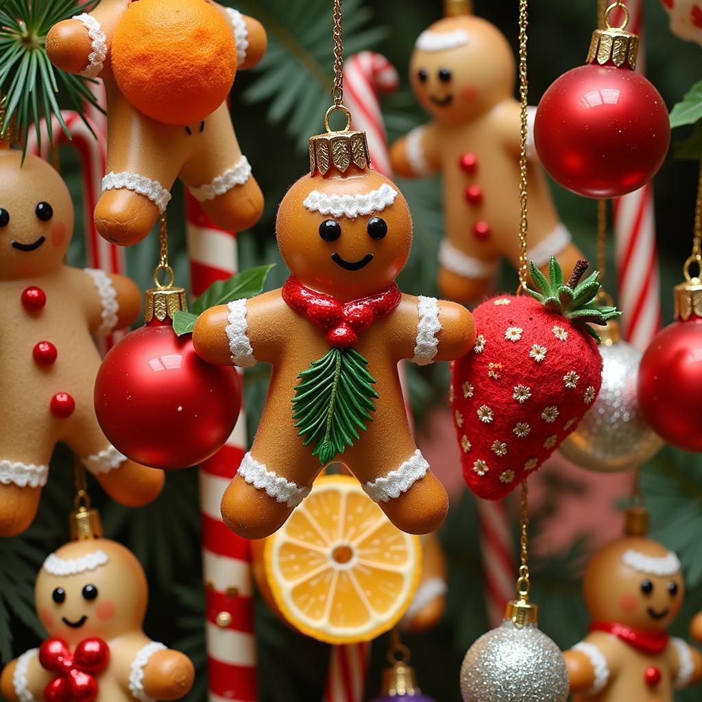 Handcrafted Food-Inspired Christmas Decorations