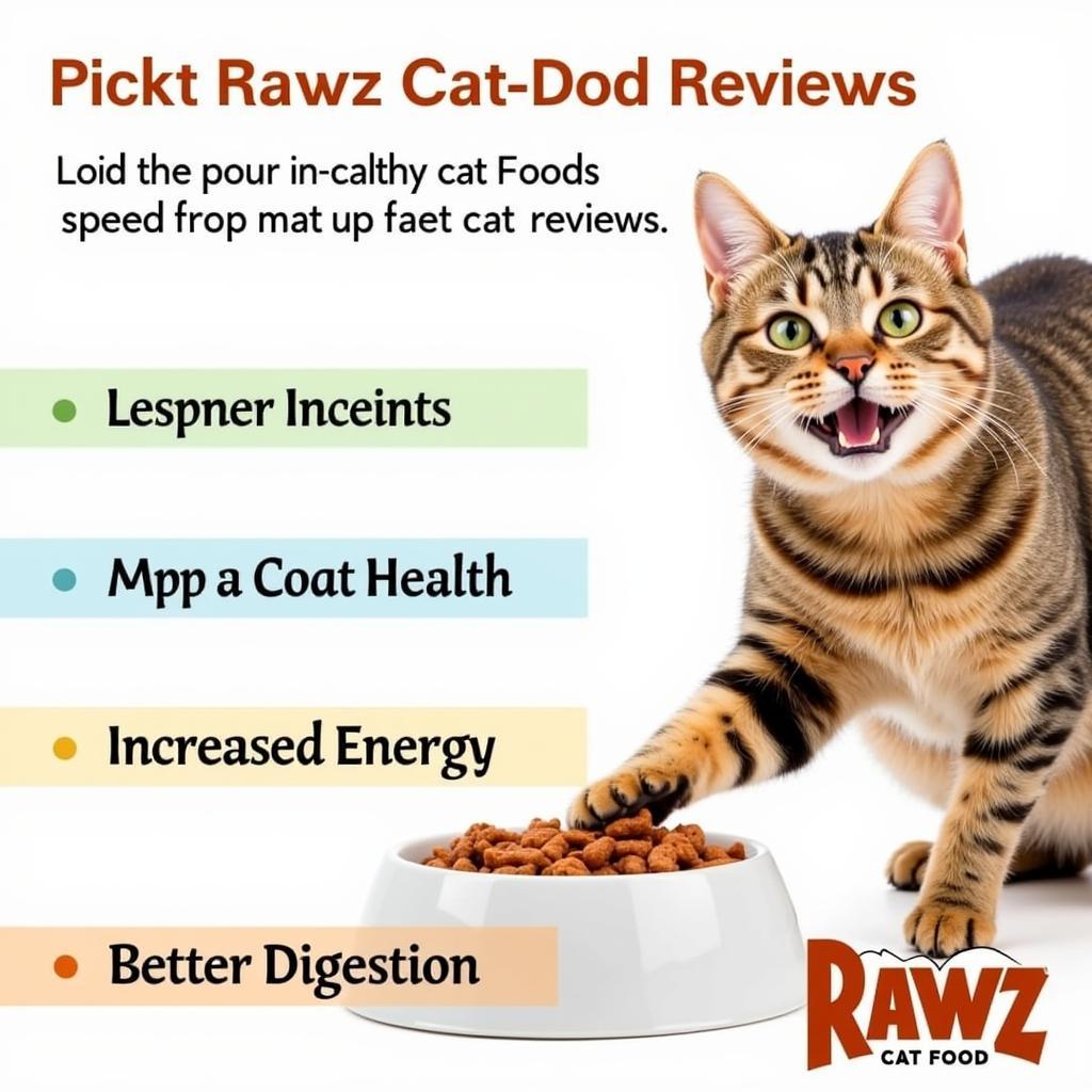 Happy Cat Eating Rawz