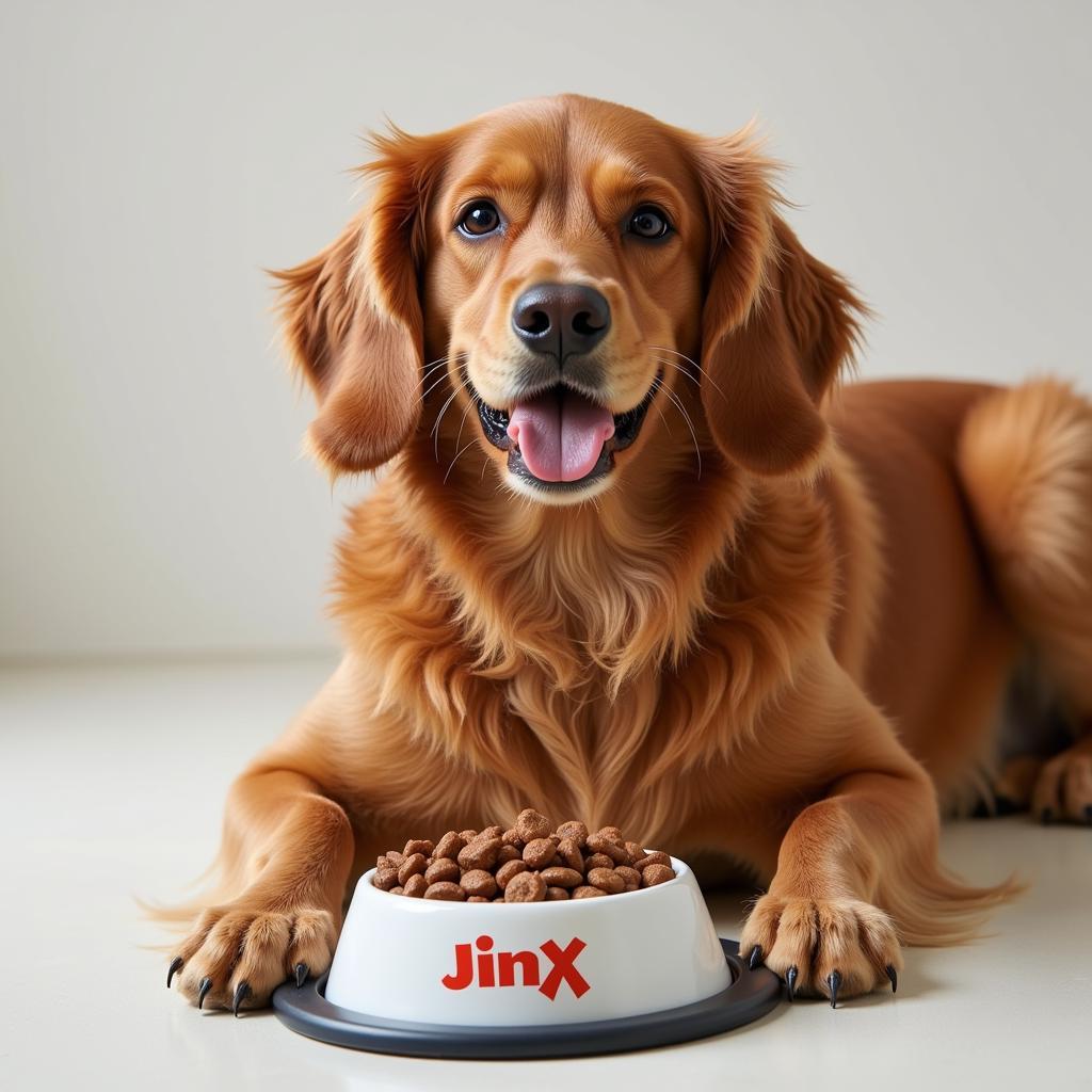 A Happy Dog Enjoying Jinx Dog Food