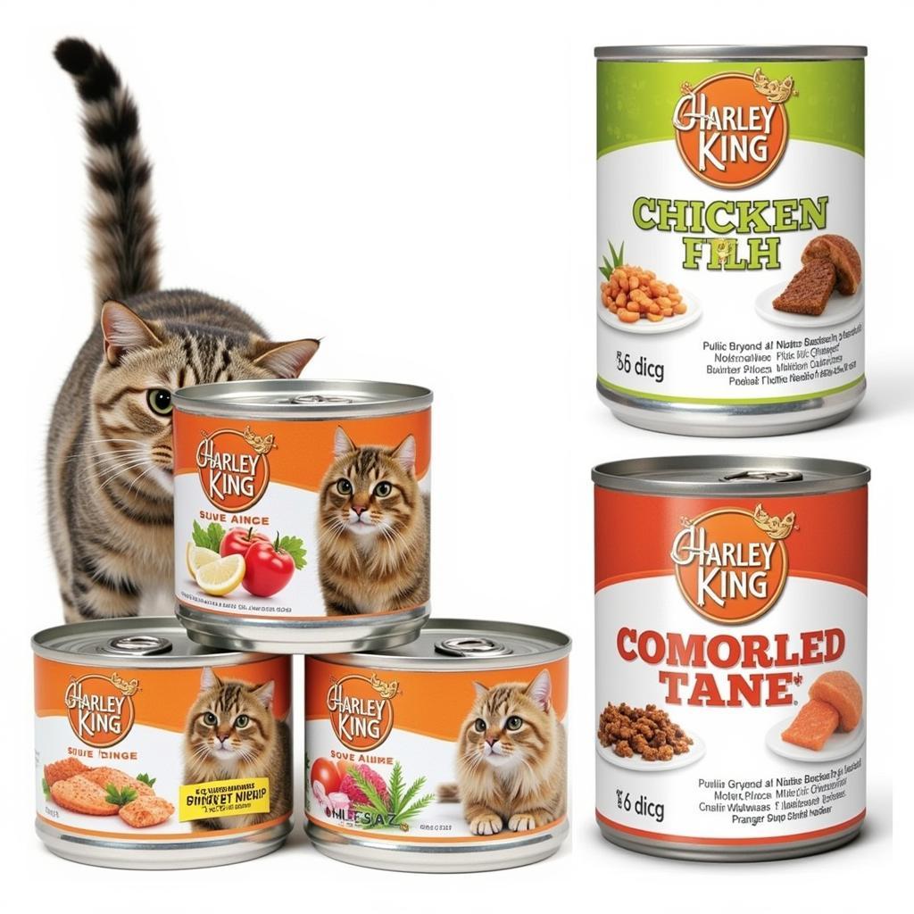 Harley King Wet Food Variety - Chicken, Fish, and Salmon flavors