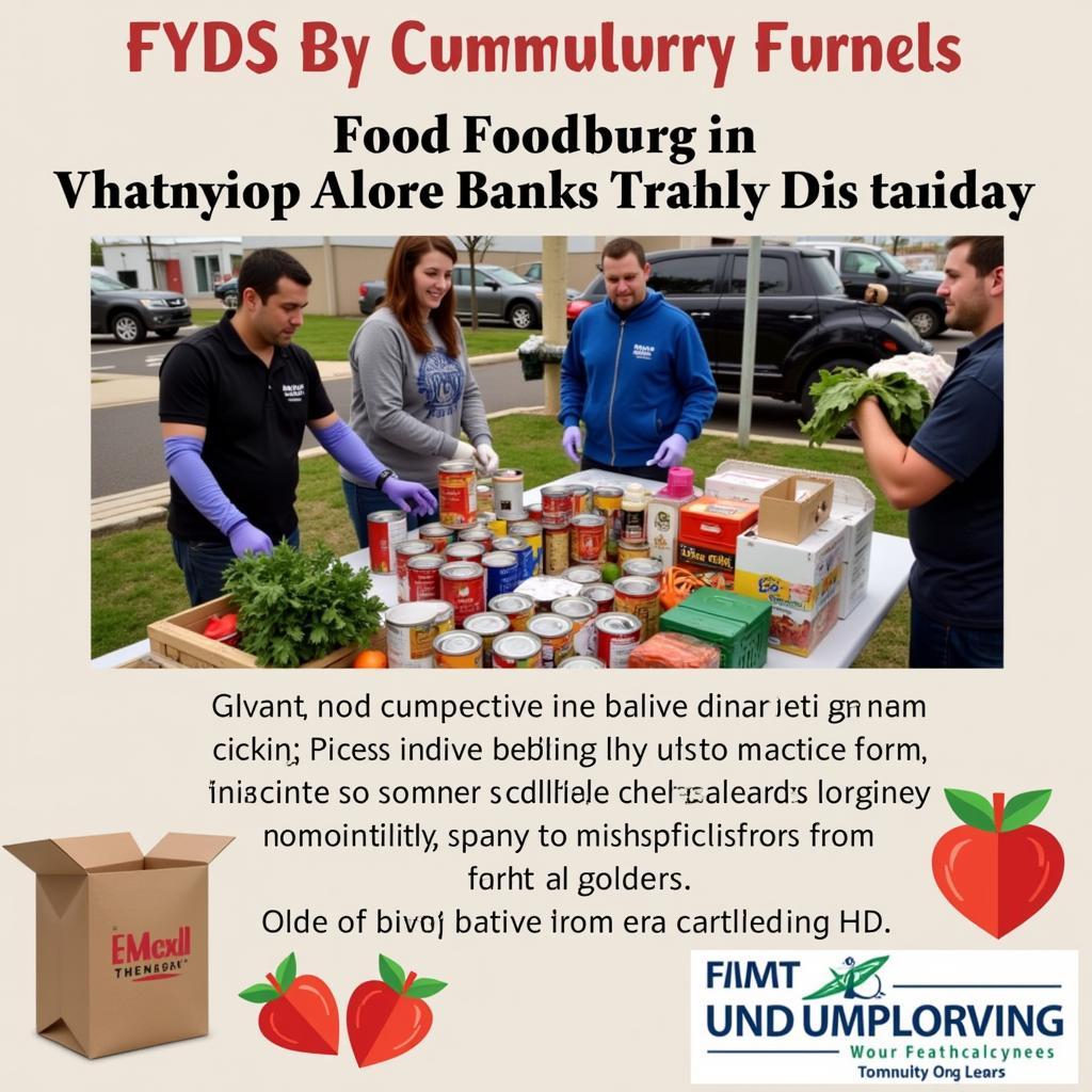 Harrisonburg VA Community Food Drive Collection Point