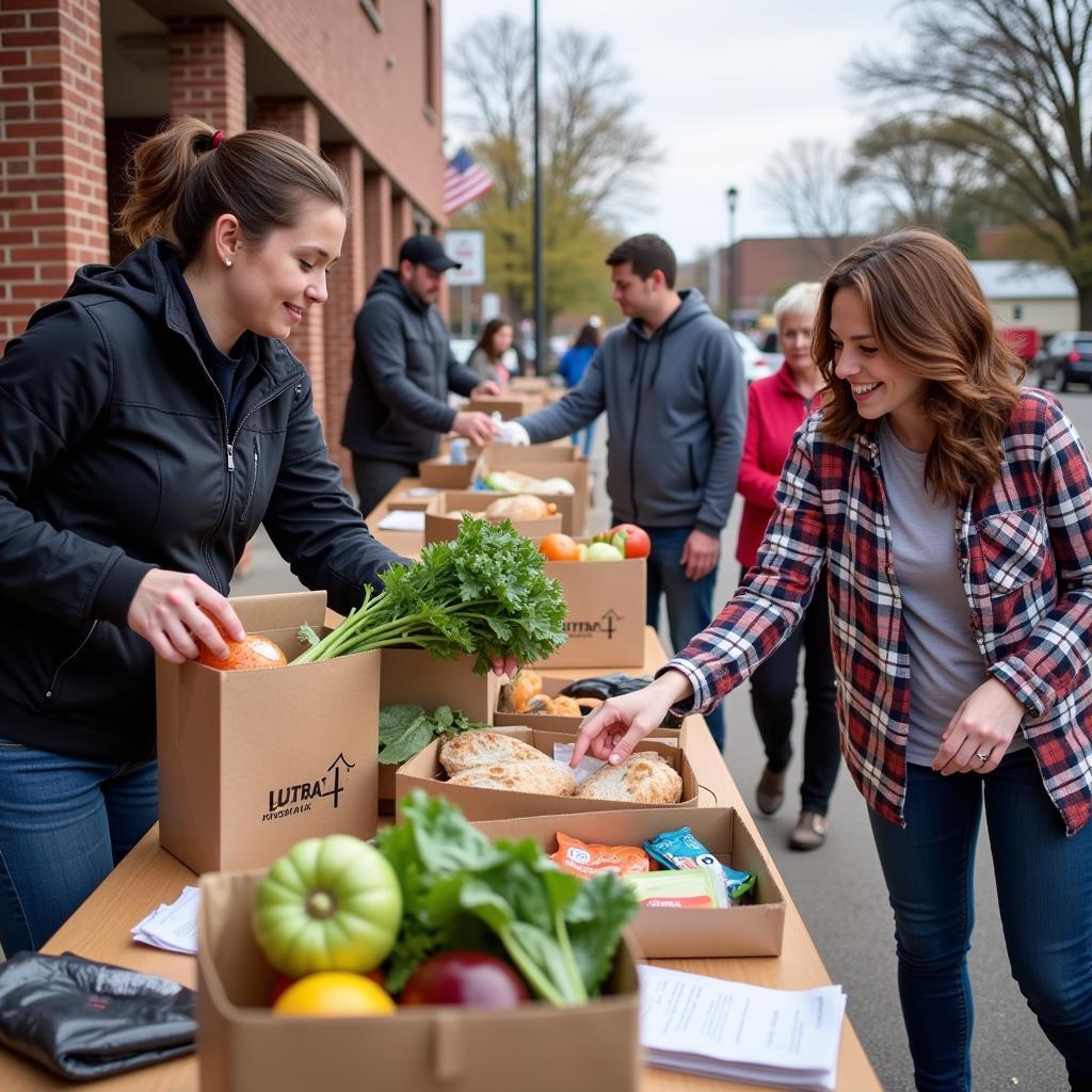 Harrisonburg VA Food Pantry Distribution to Families