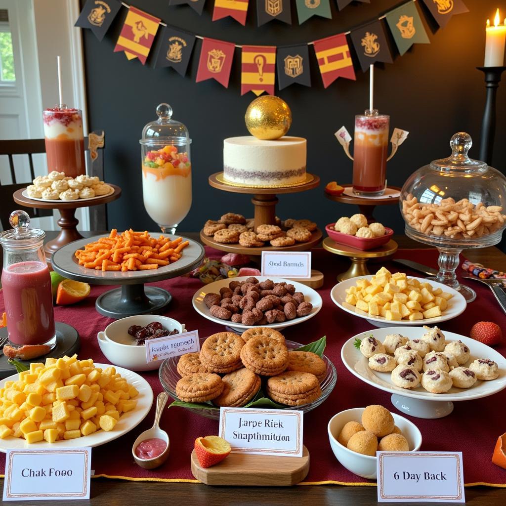 Harry Potter Themed Party Food Display