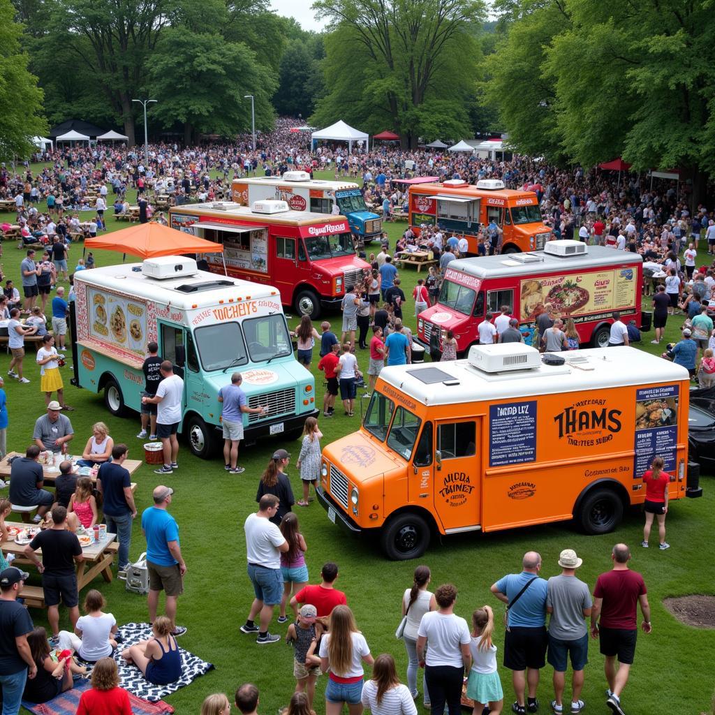 Hartford Food Truck Festival Scene