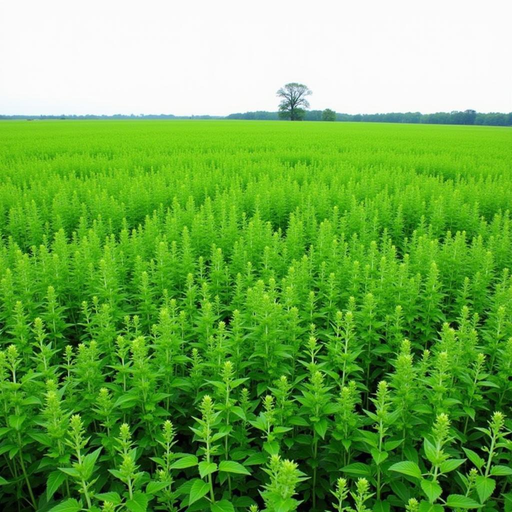 A healthy stand of alfalfa in a food plot