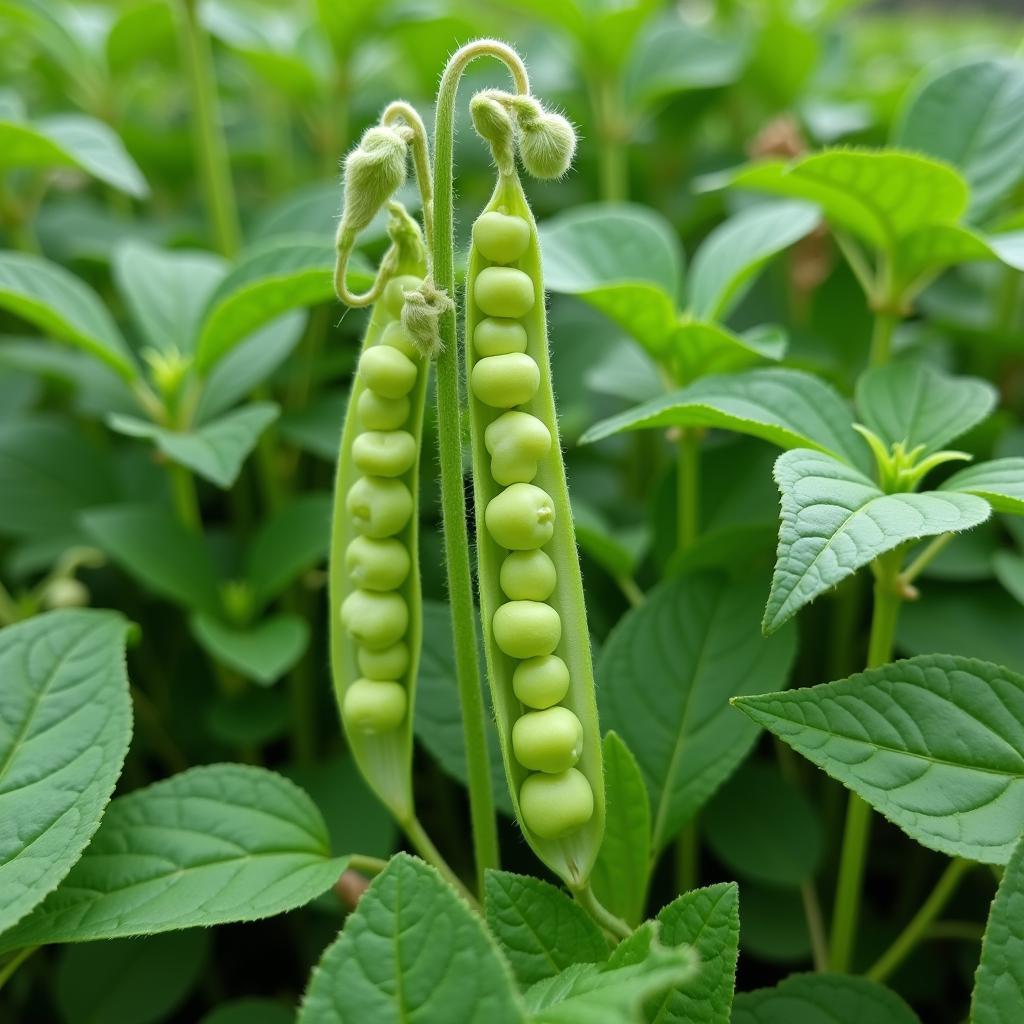 Healthy Austrian Winter Peas Plot