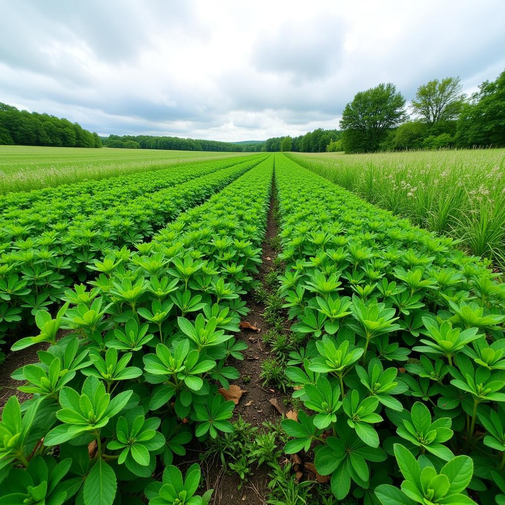 Healthy Clover Food Plot after Cutting