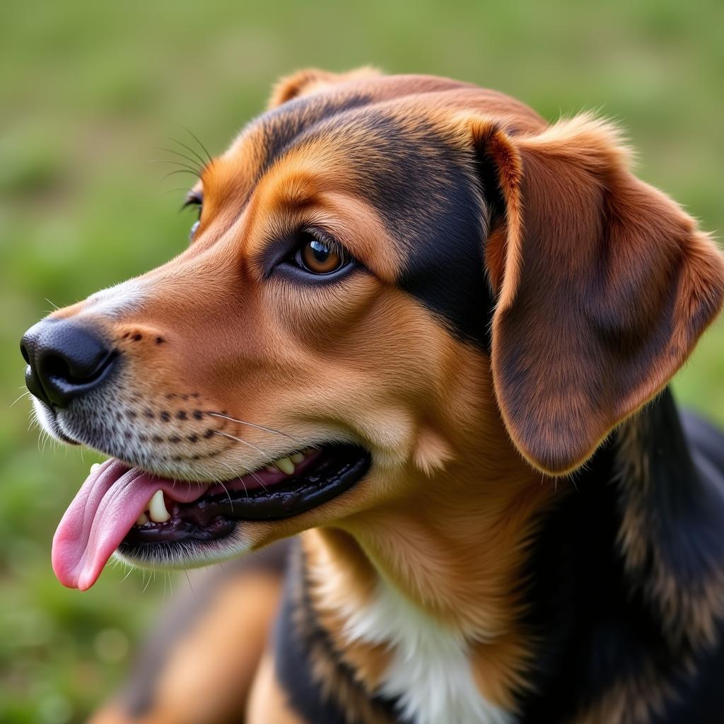 Healthy Dog with Shiny Coat After Switching to a Raw Food Diet