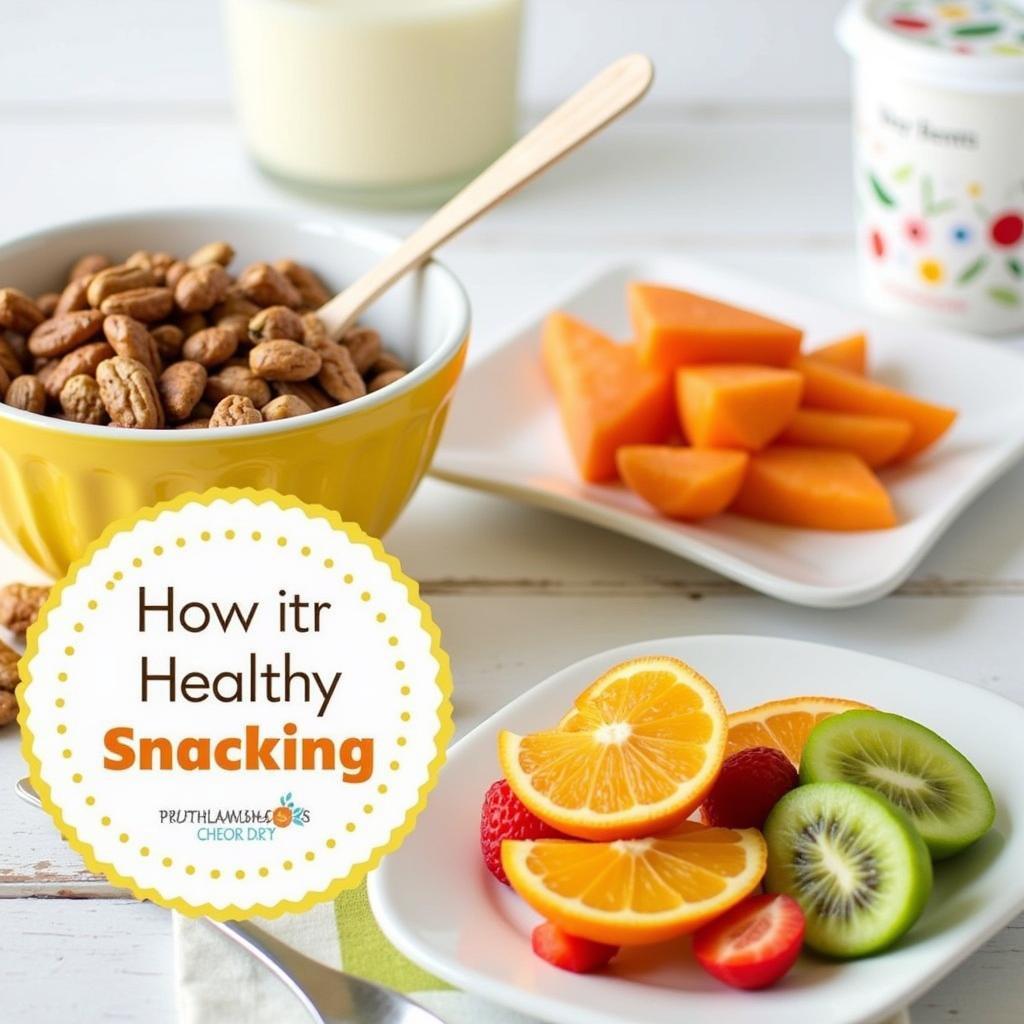 Healthy Snack Options: Fruits, Vegetables, Nuts, Yogurt