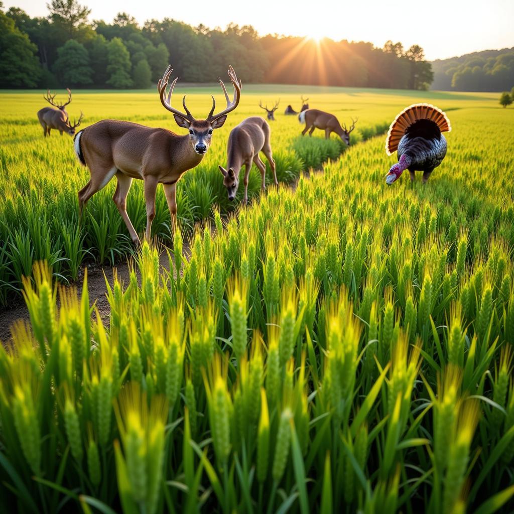 Healthy Winter Wheat Food Plot