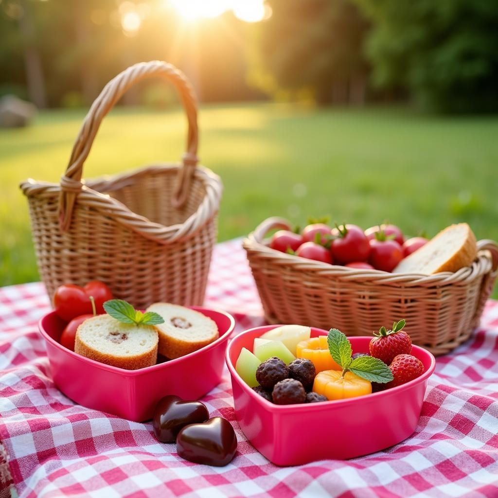 Heart Shaped Food Containers for Valentine's Day