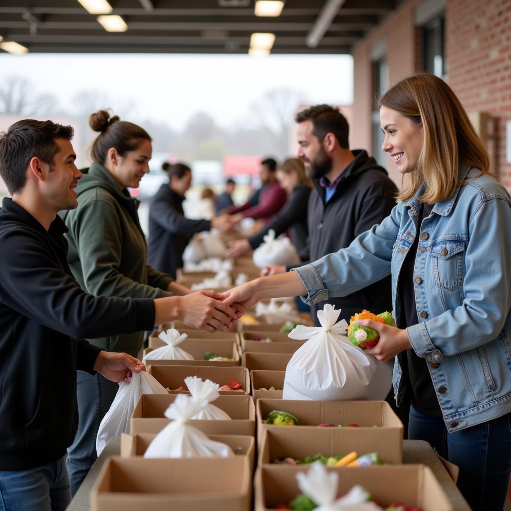 Food Distribution at a Henderson KY Food Bank