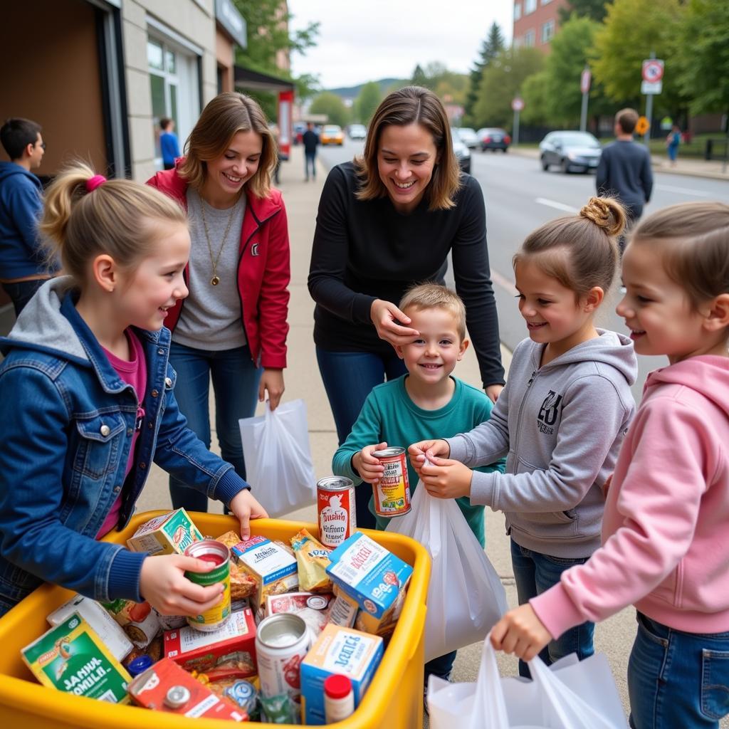 Community Food Drive in Henry County