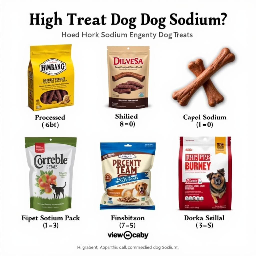 Dog treats high in sodium