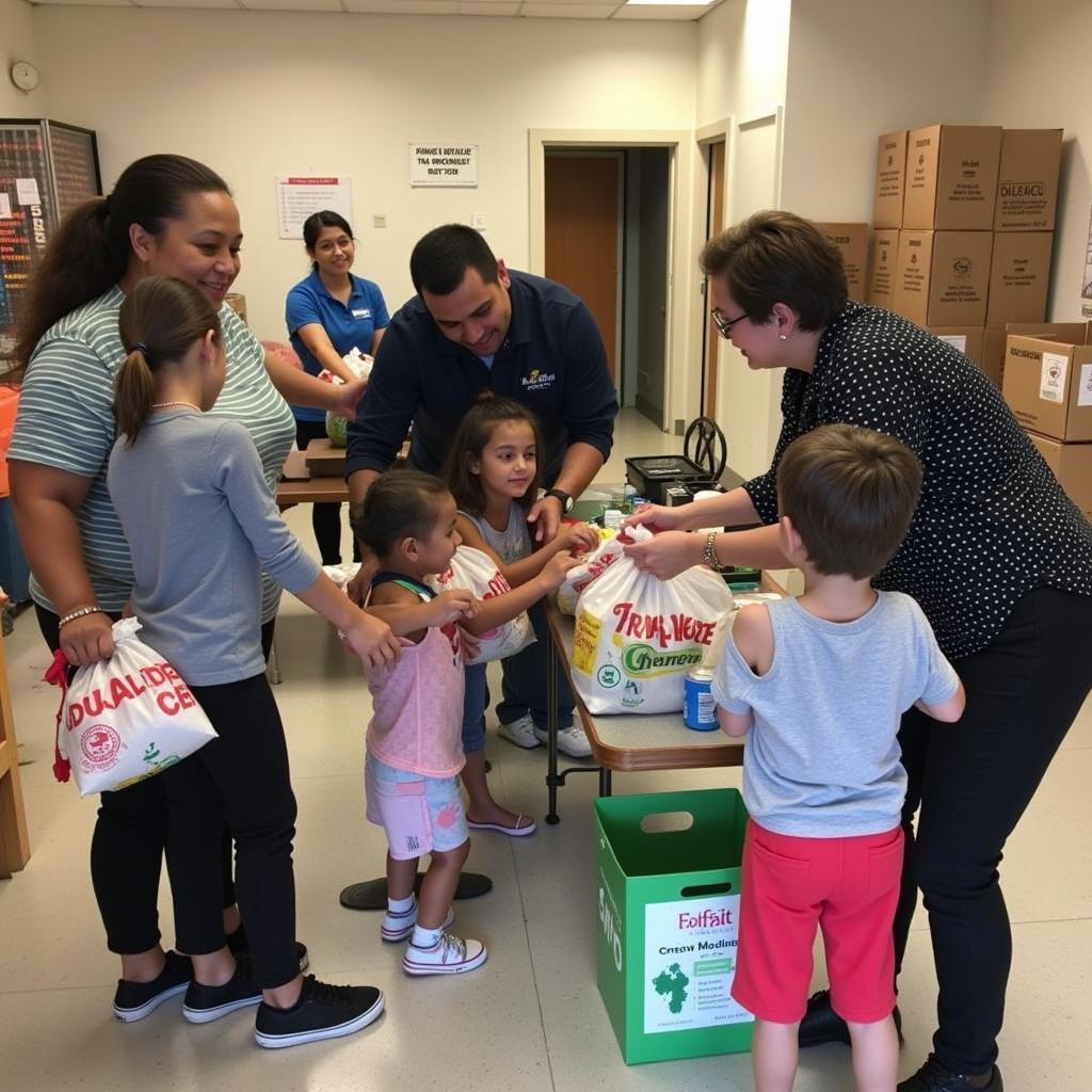 Families Receiving Food Assistance at Highland Park Food Bank