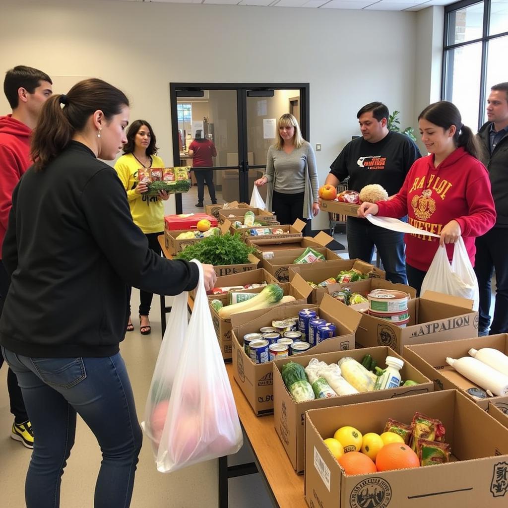 Food Distribution at Home House of Erie Food Pantry