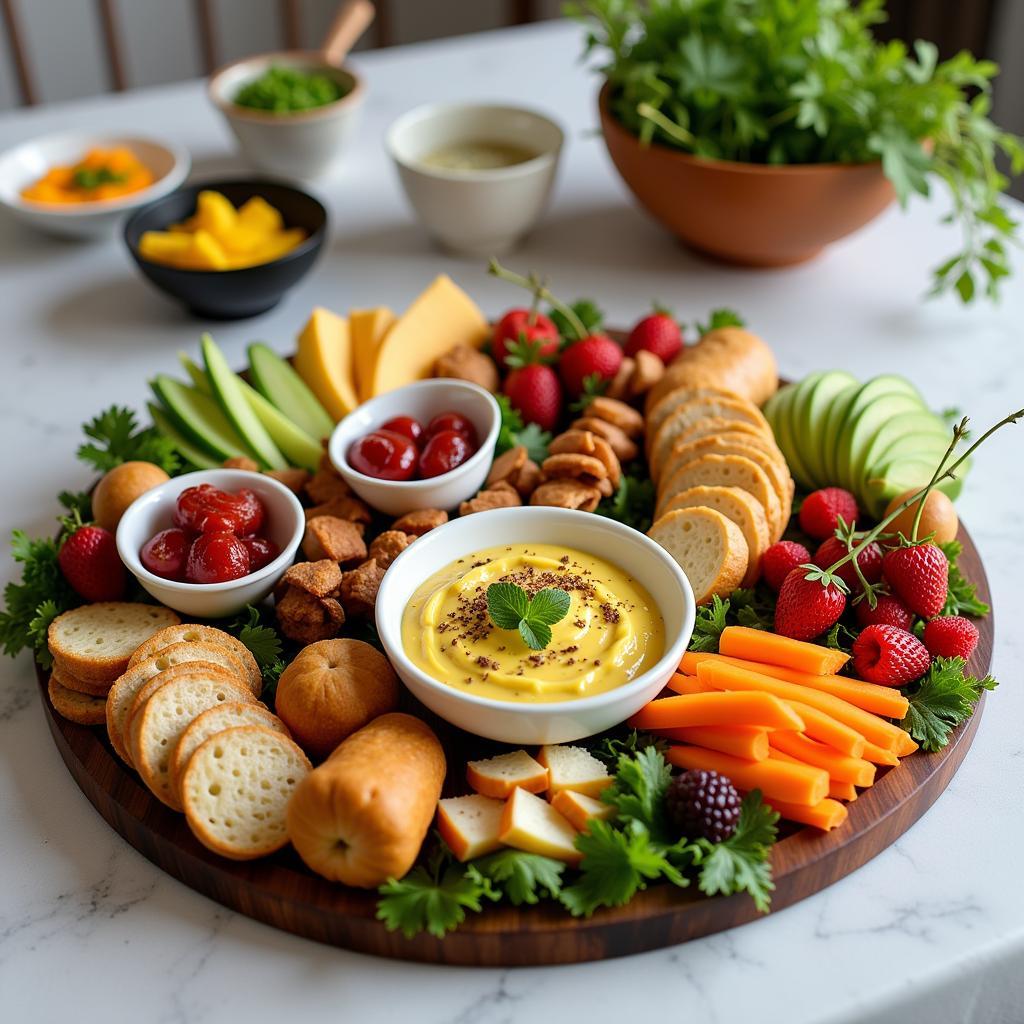 A beautifully presented homemade 2 lb food tray