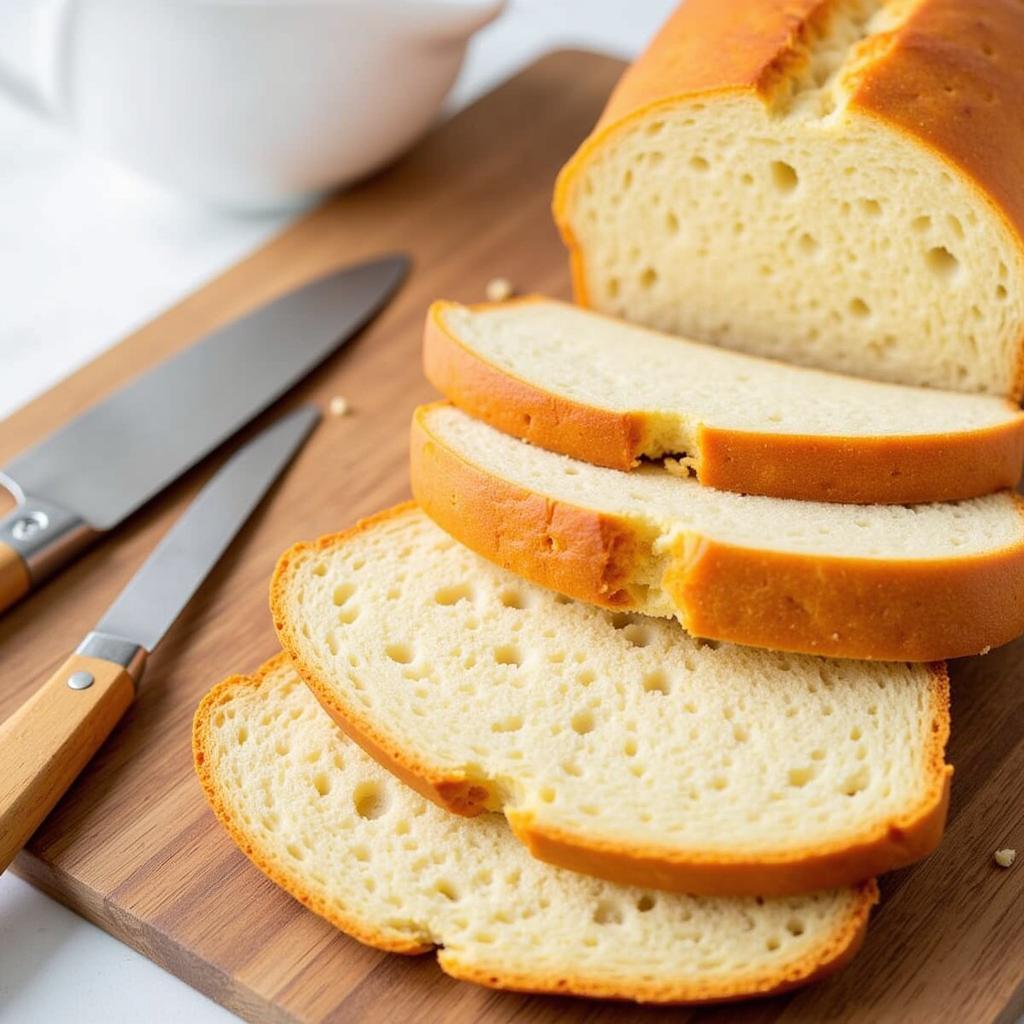 A freshly baked loaf of homemade low FODMAP bread