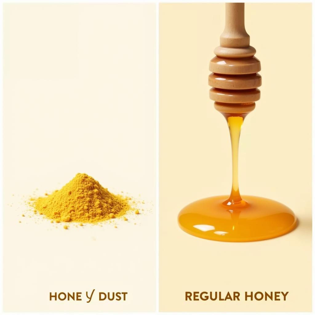 Honey Dust vs. Regular Honey Comparison