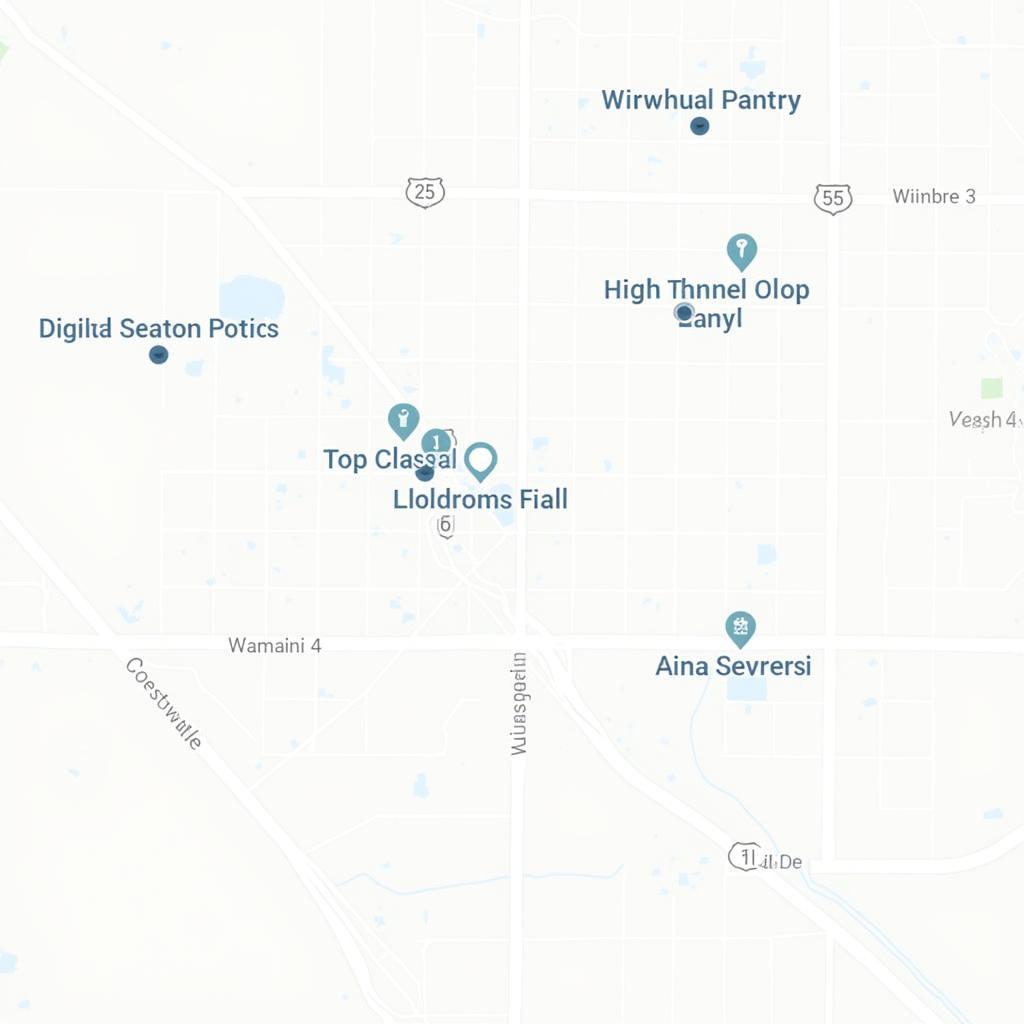 Map of Food Shelf Locations in Hudson, WI