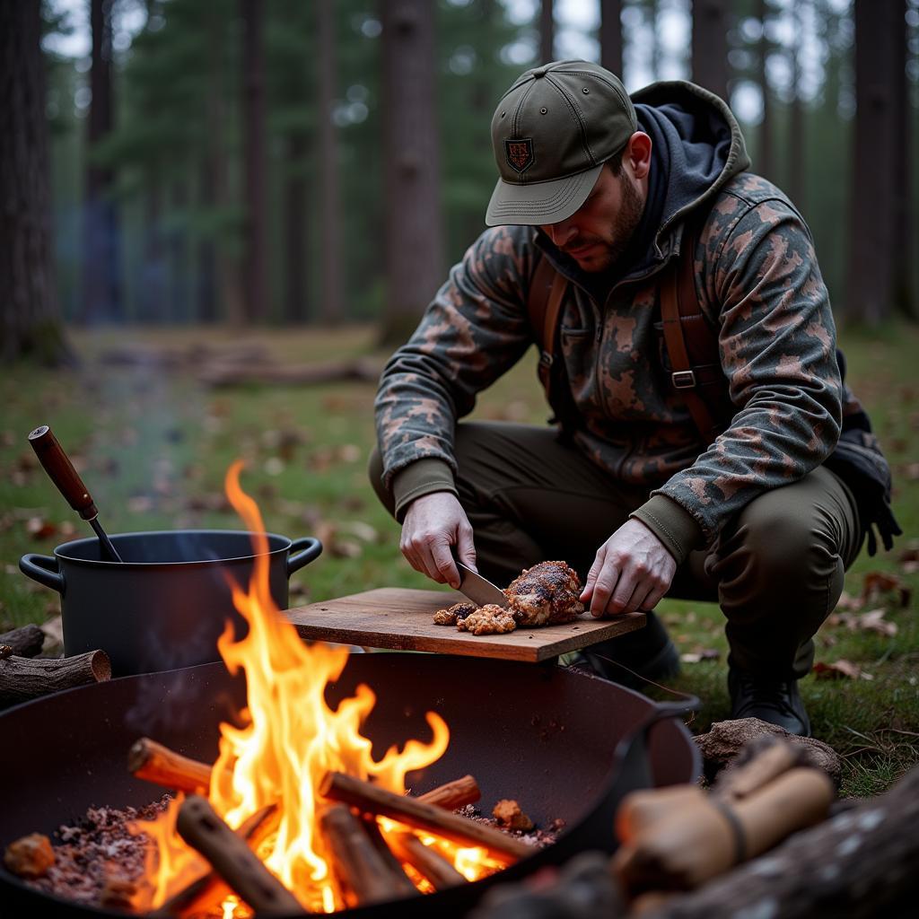 Preparing Hunting Food